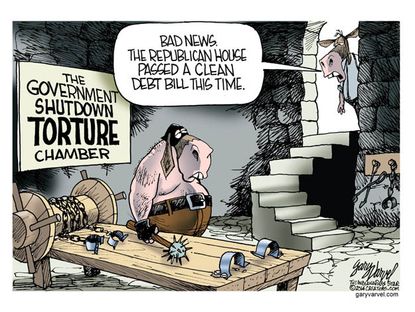 Political cartoon GOP debt deal