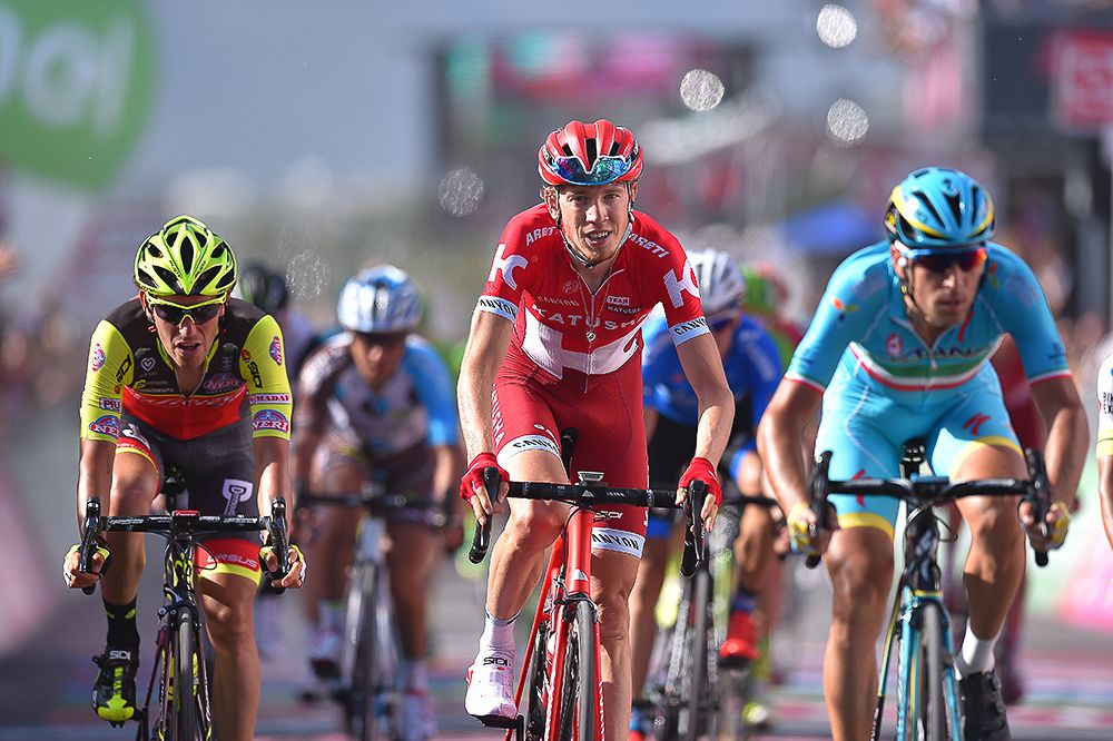 Ilnur Zakarin (Katusha) crosses the line during stage 4 of the Giro