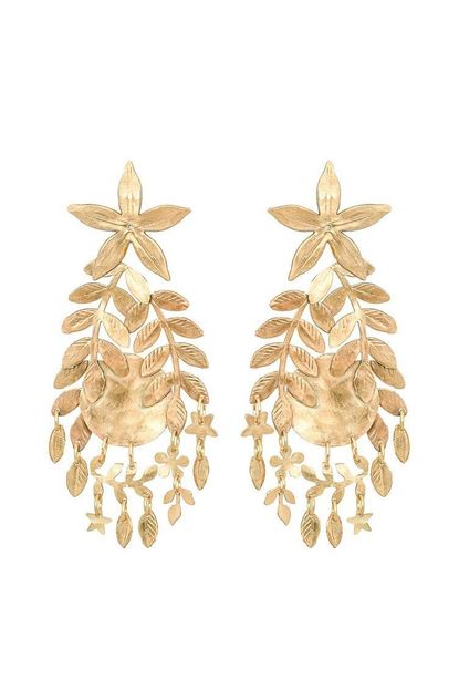 11. We Dream in Colour Gold Moon Blossom Earrings