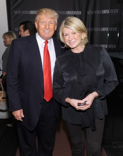 Martha Stewart and Donald Trump. 