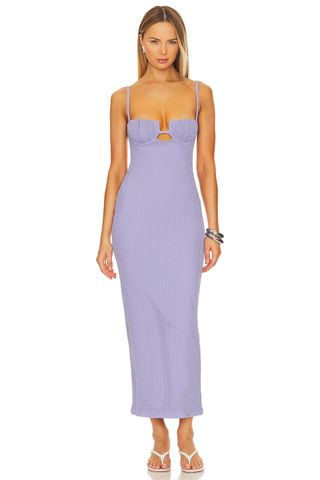 Petal Long Slip Dress