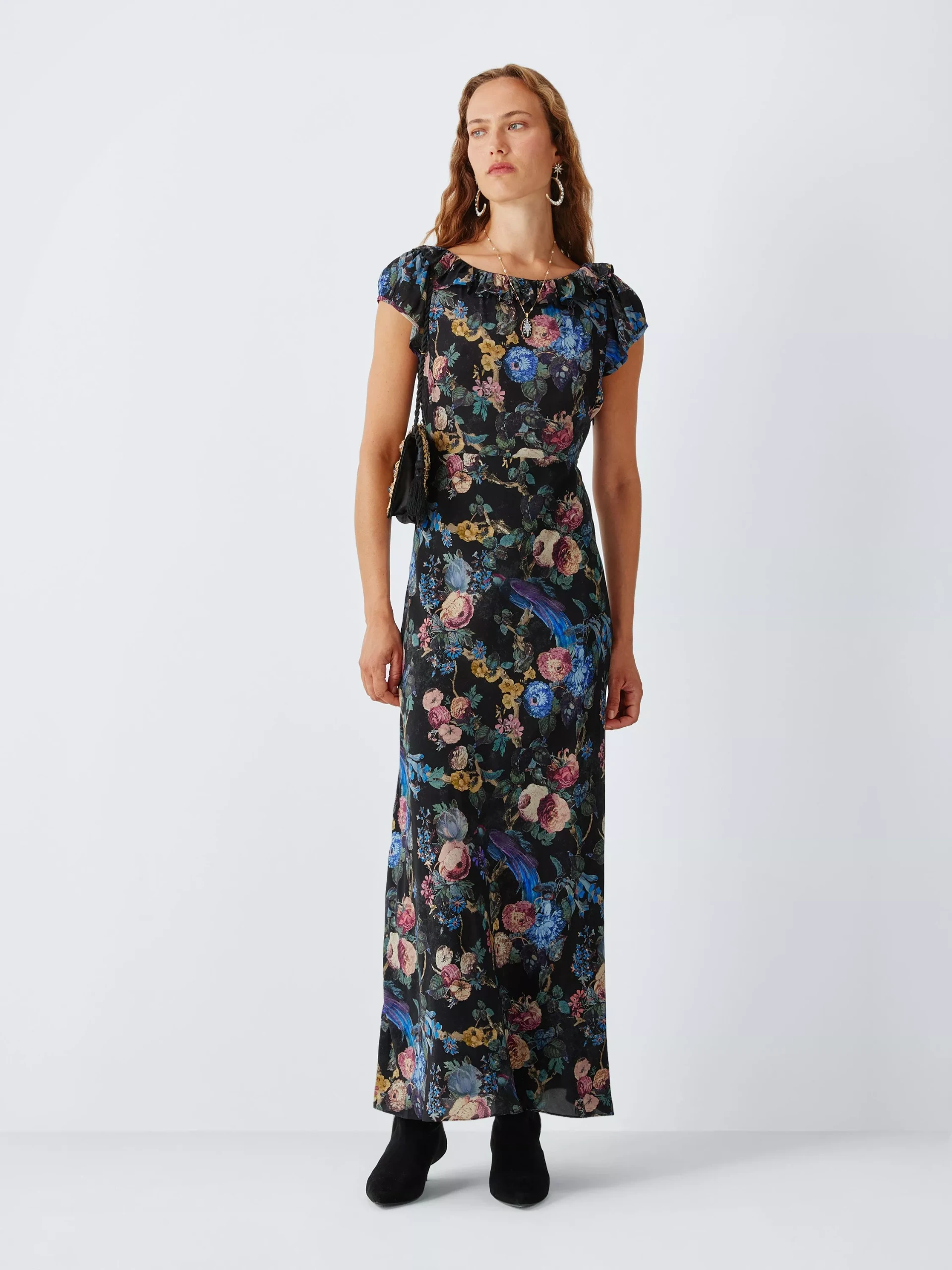 John Lewis X Rixo Vesper Floral Print Maxi Dress, Multi