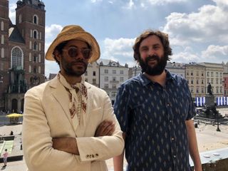 Krakow. Richard Ayoade and Joe Wilkinson.