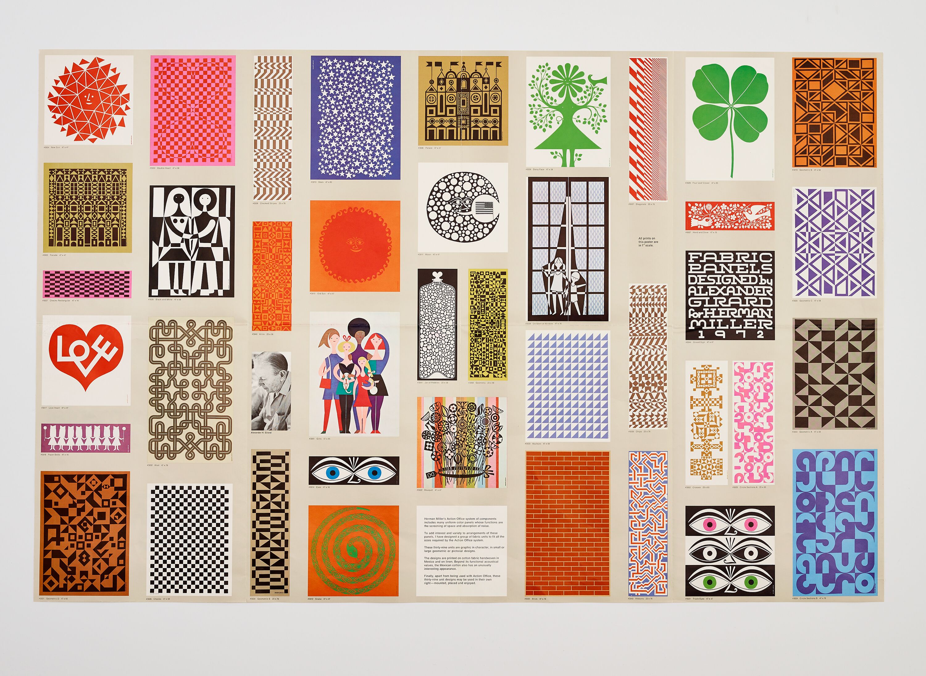 Alexander Girard posters from Herman Millers Wallpaper