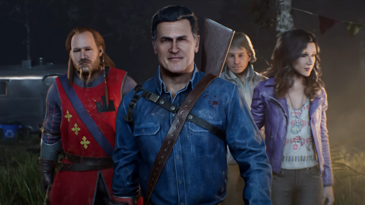 Ash Williams and others in Evil Dead: The Game