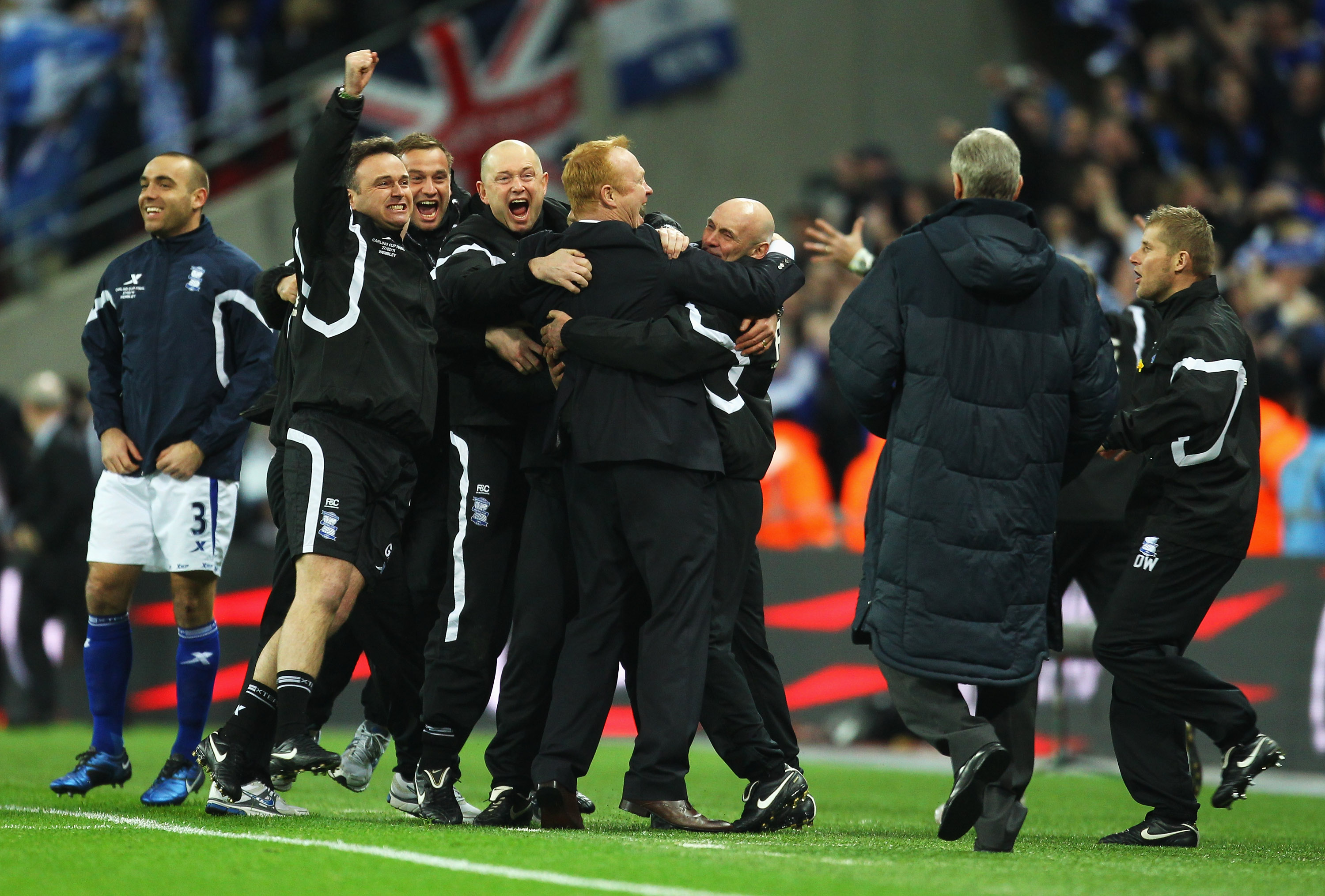 during the Carling Cup Final between Arsenal and Birmingham City at Wembley Stadium on February 27, 2011 in London, England.
