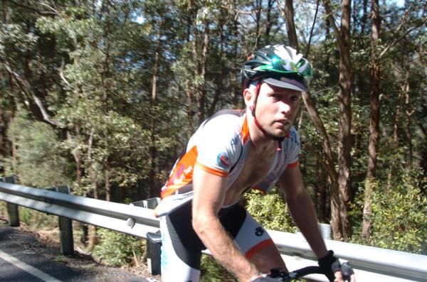 Former Sales manager at Cyclingnews Hayden Kegg had some bad luck just before the base of Gibraltar which meant he had to ride it alone.