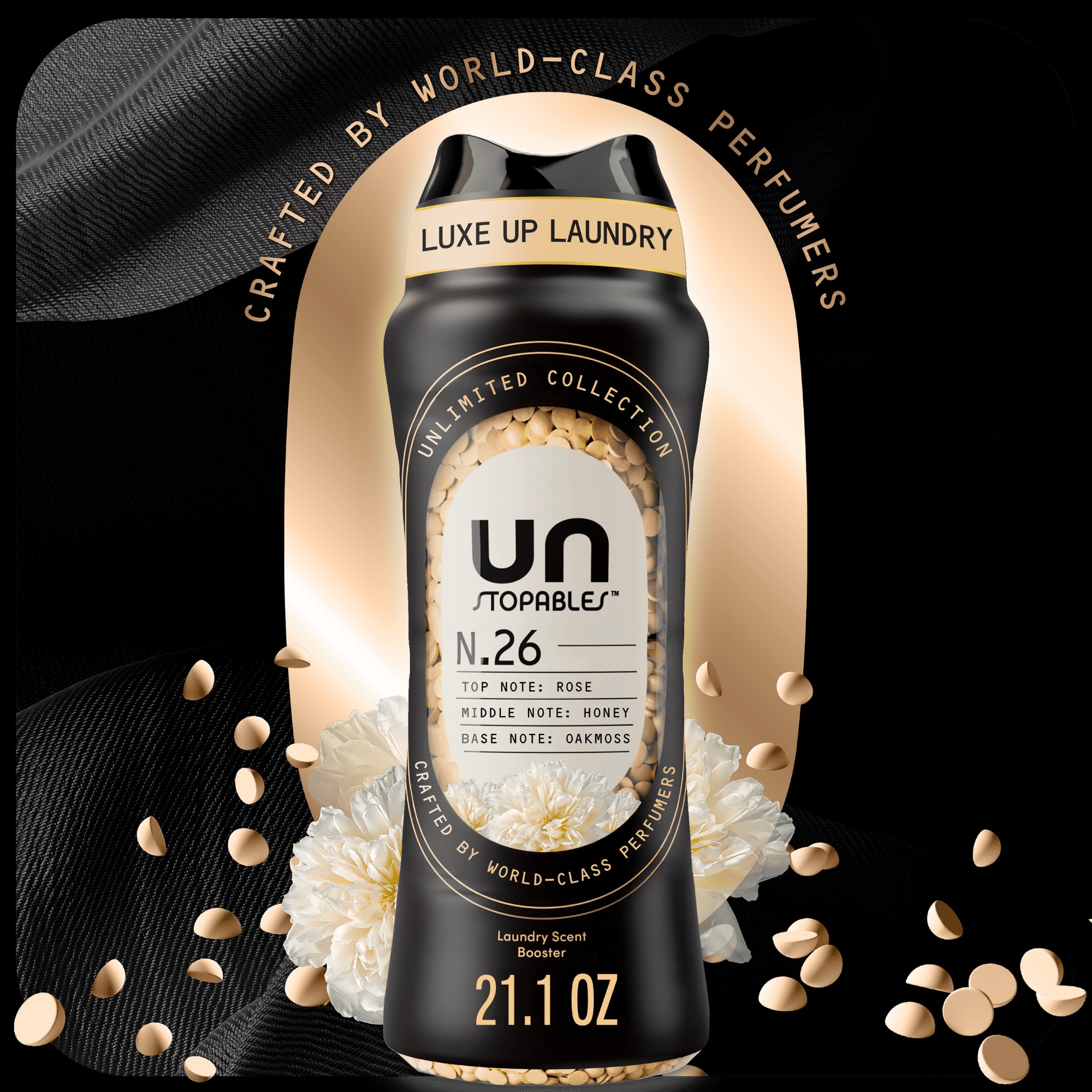 Downy Unstopables Unlimited Collection In-Wash Laundry Scent Booster Beads, N.26 Scent, 21.1 Oz