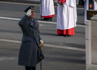 Prince Charles, Prince of Wales attends the National Service Of Remembrance at the Cenotaph in Westminster