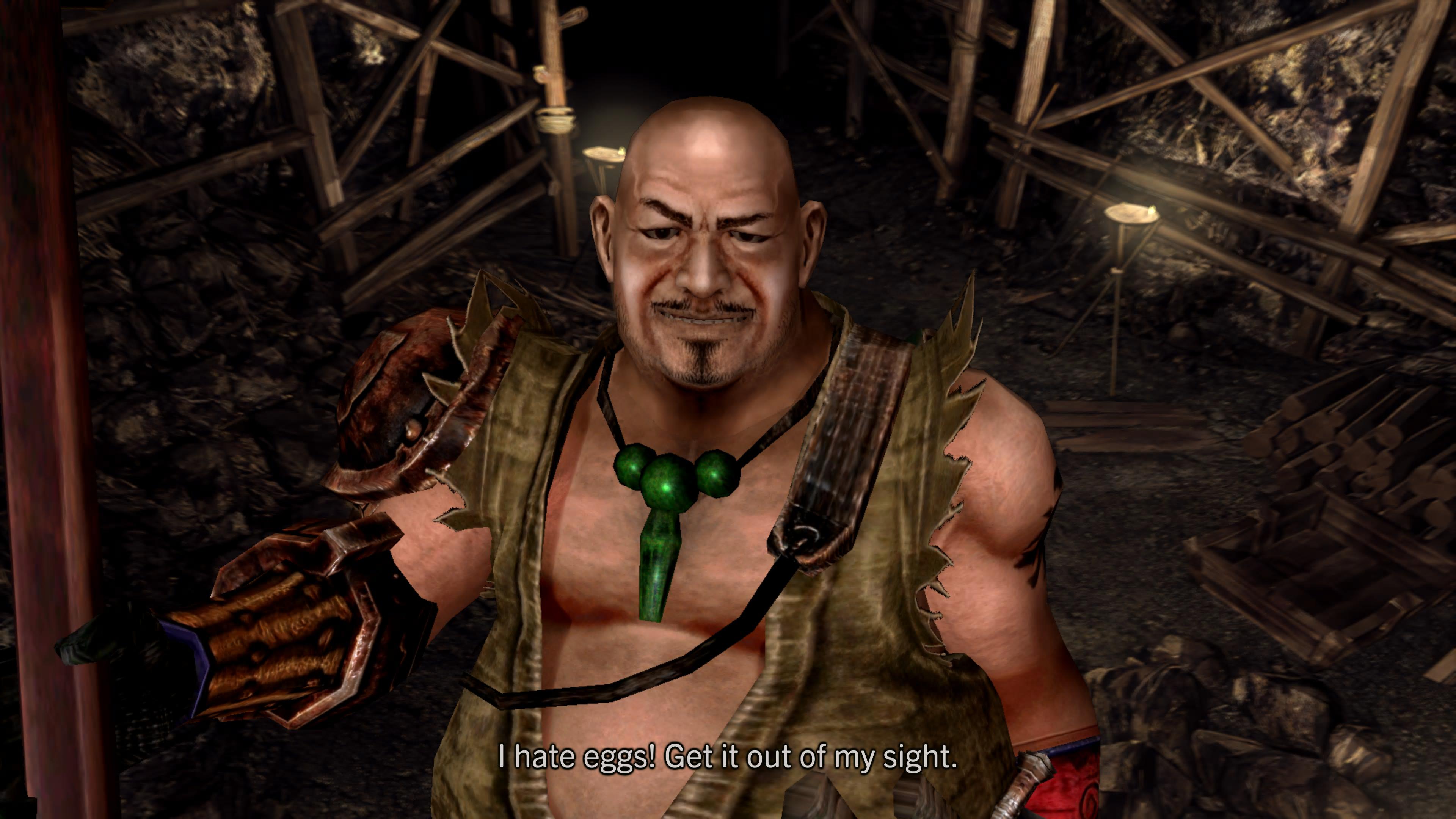 Ekei says he hates eggs in Onimusha 2: Samurai's Destiny remastered