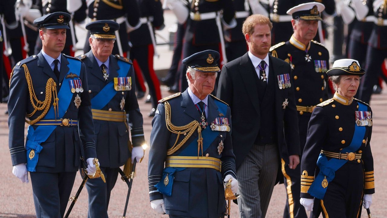 Prince William, King Charles III, Prince Harry