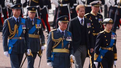 Prince William, King Charles III, Prince Harry