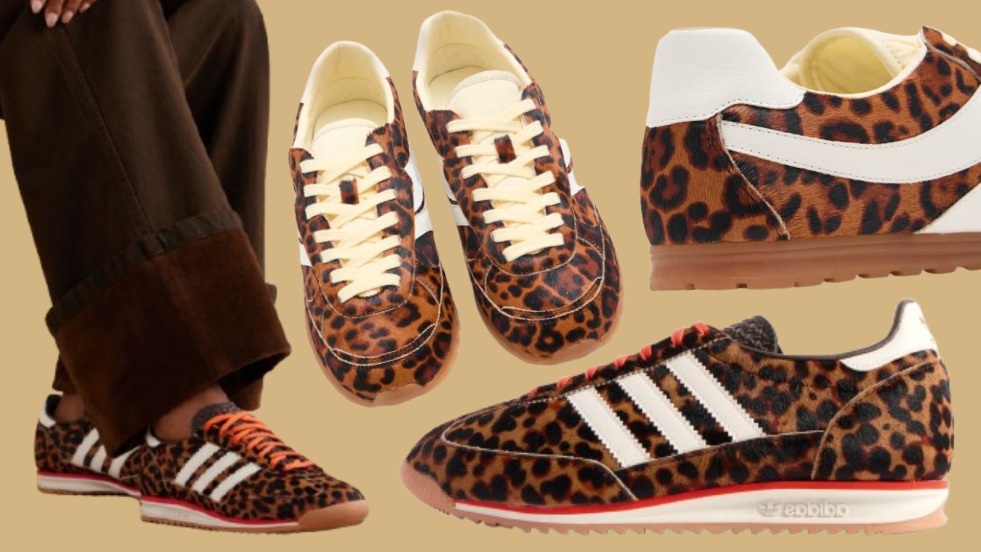 m&amp;s high street lookalike for adidas leopard print pony hair trainers