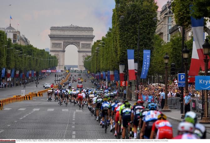 The sight every cyclist wants to see after three weeks of touring France