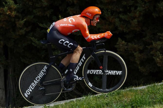 Will Barta (CCC Team) during the stage 5 time trial at the 2019 Paris-Nice