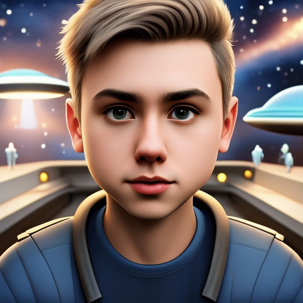 Kids on a spaceship generated by Image Playground