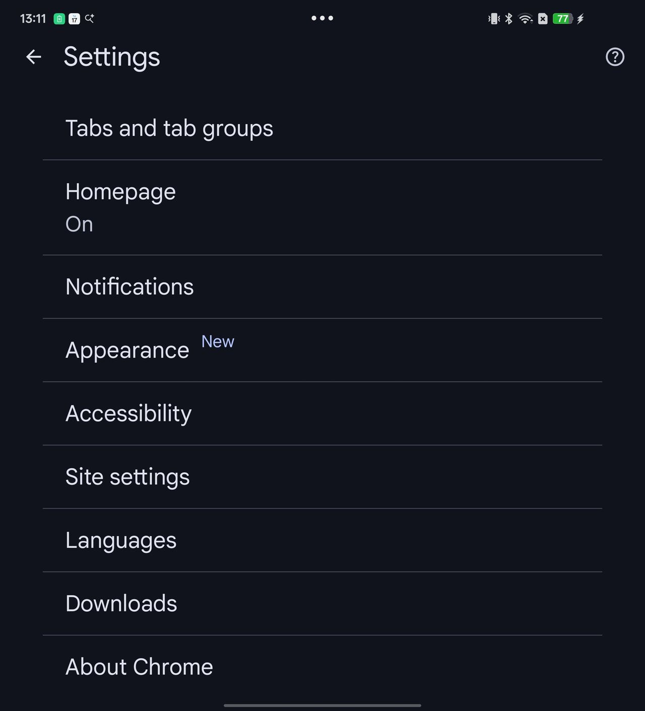 Chrome Bookmark Bar on Android