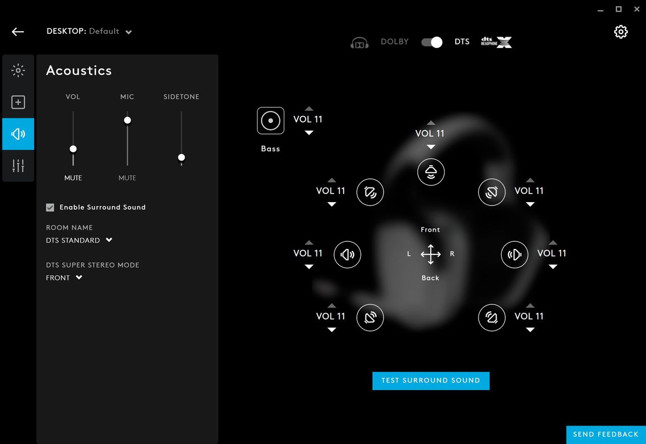 Logitech gaming headsets get a newly designed audio tunning page