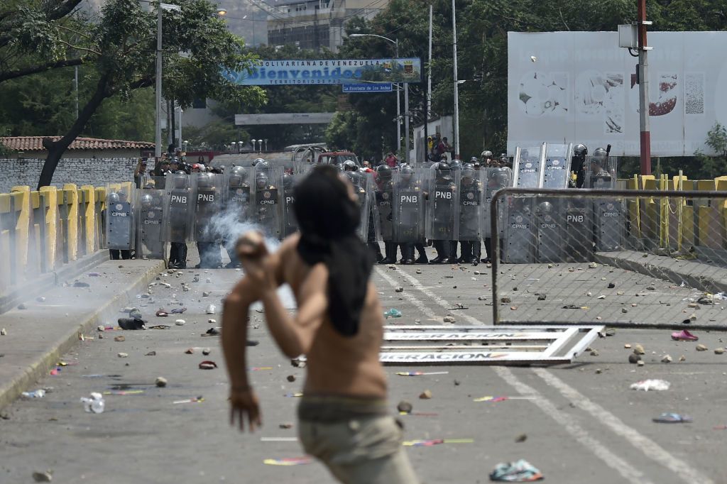 A protest in Venezuela.