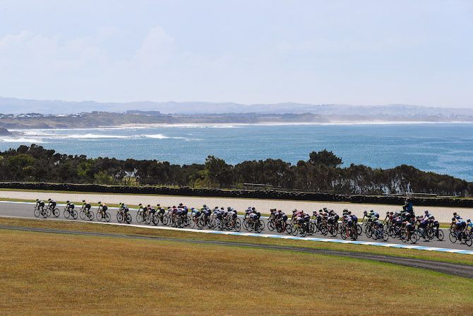 The beautiful backdrop on stage 1 of the 2019 Women's Herald Sun Tour