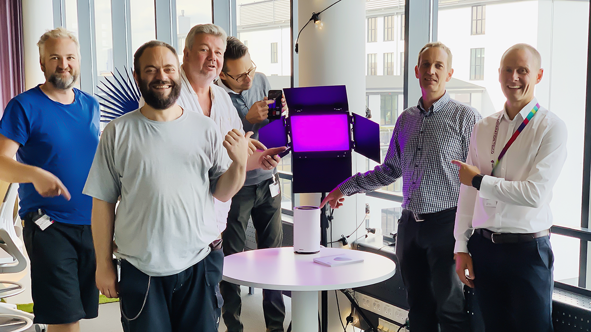 Telia trials 5G-powered studio lighting.