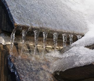 row of icicles