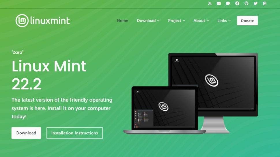 Linux Mint website screenshot (September 2025).