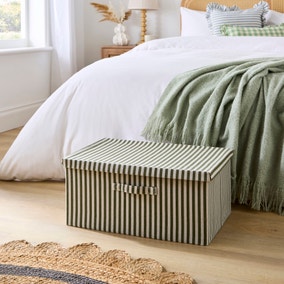 Rectangle Striped Foldable Storage Box