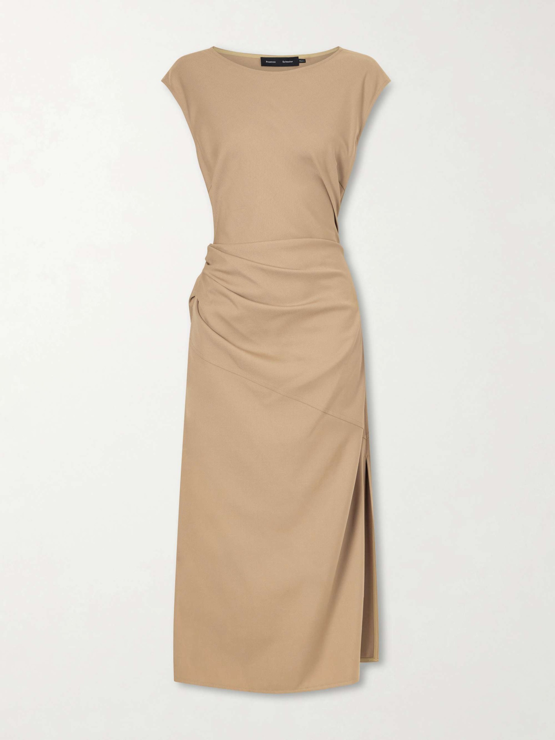 Katia Gathered Gabardine Midi Dress