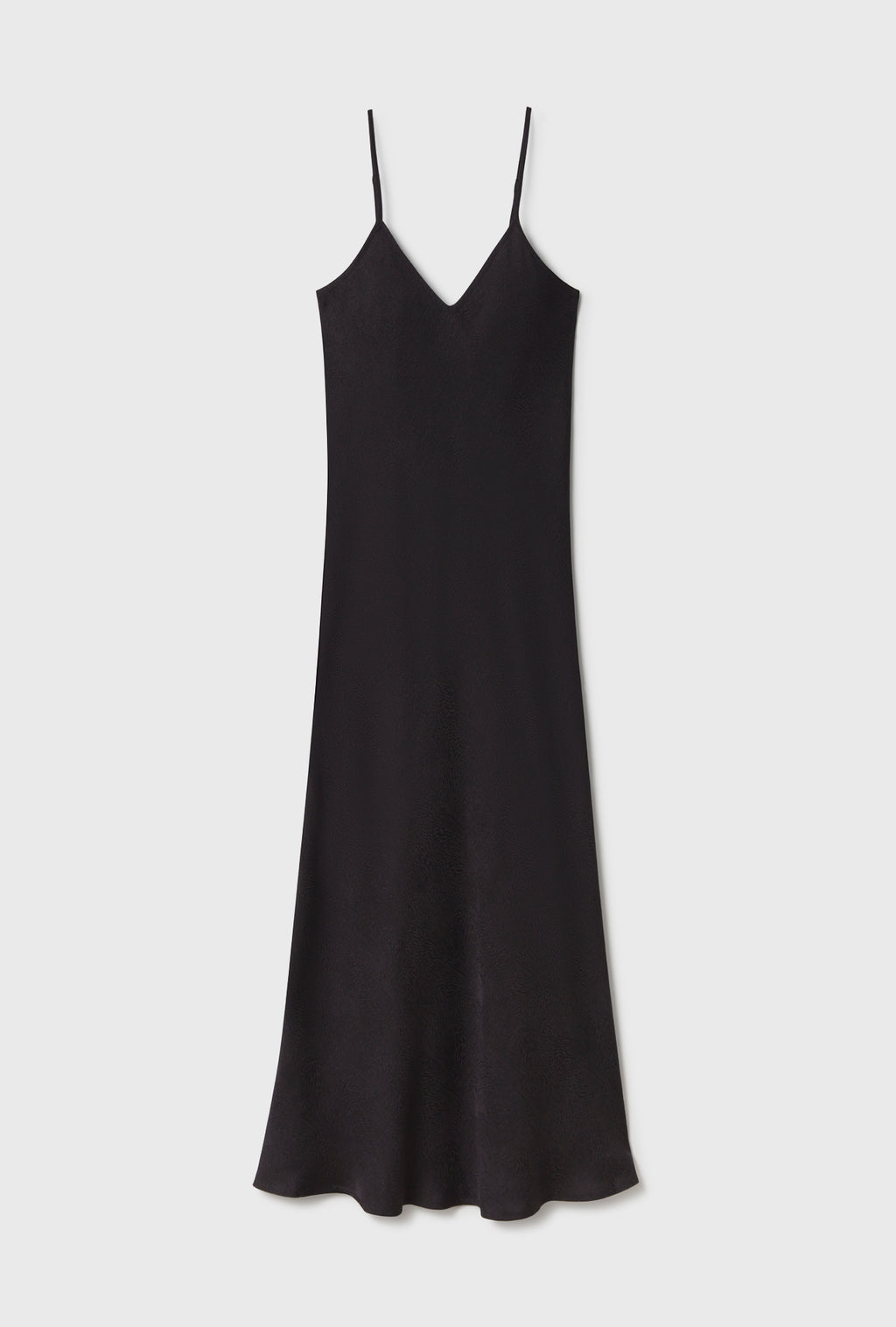 Silk 90s Slip Dress Black