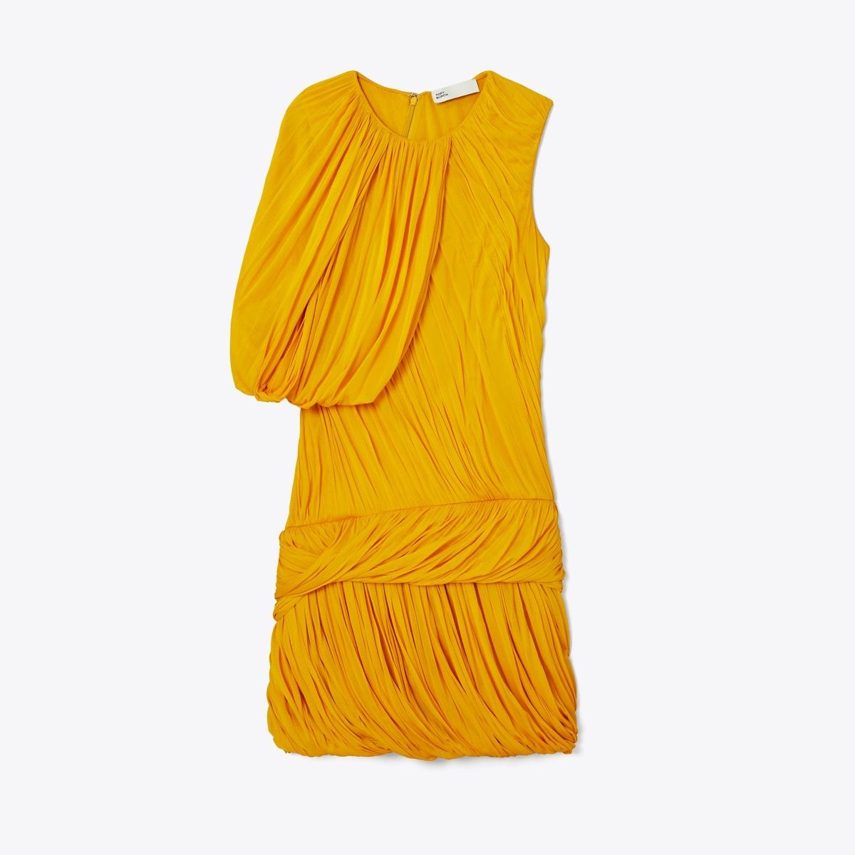 Sheer Jersey Goddess Dress in Orange, Size 2