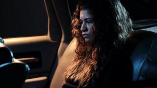Zendaya as Rue in a press asset from Euphoria season 2 episode 1