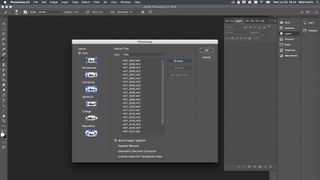 Adobe Photoshop's Photomerge window