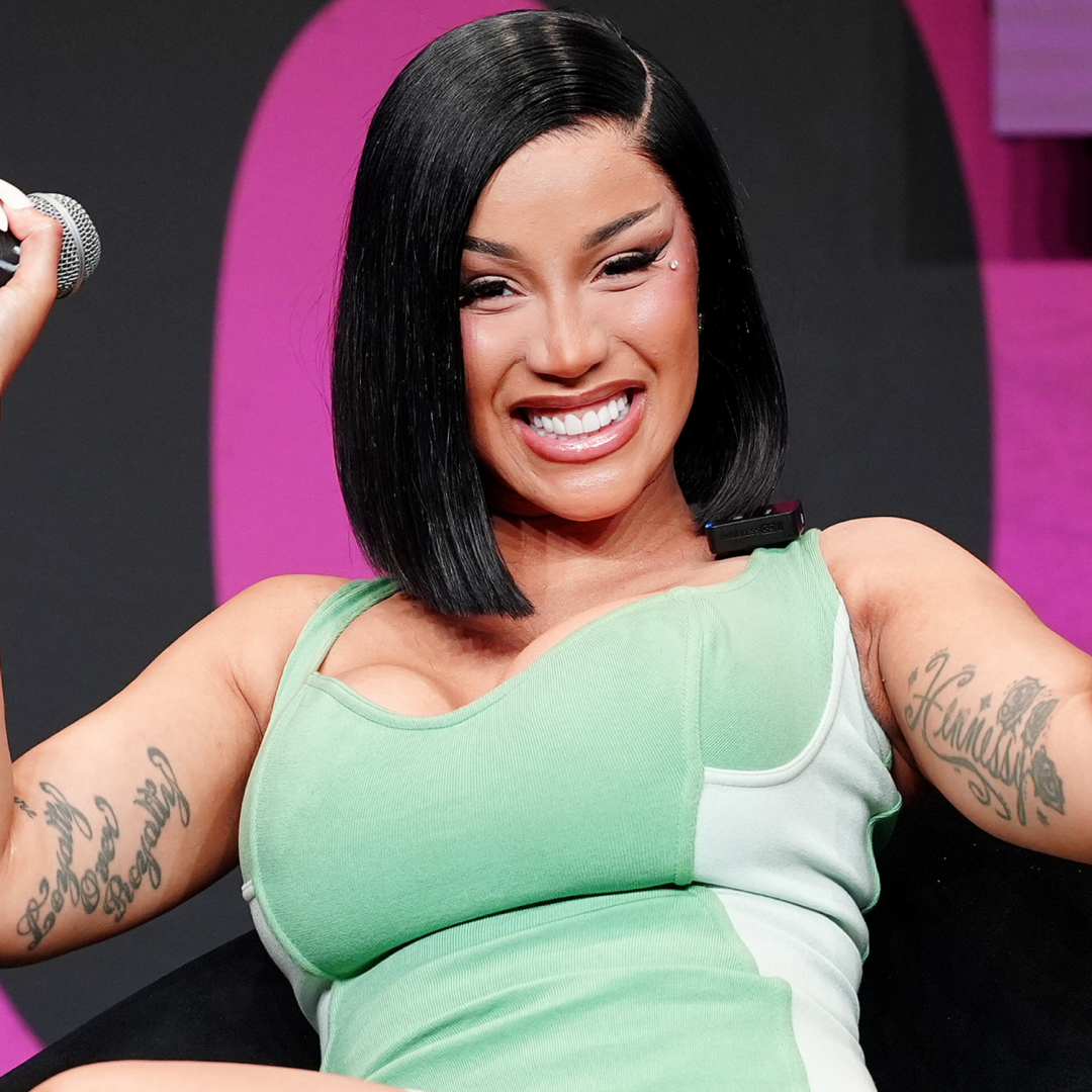 Cardi B wore the peep-toe boots trend while filming her music video in NYC