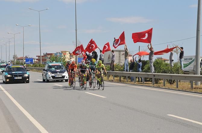 The breakaway on stage 2 of Tour of Turkey