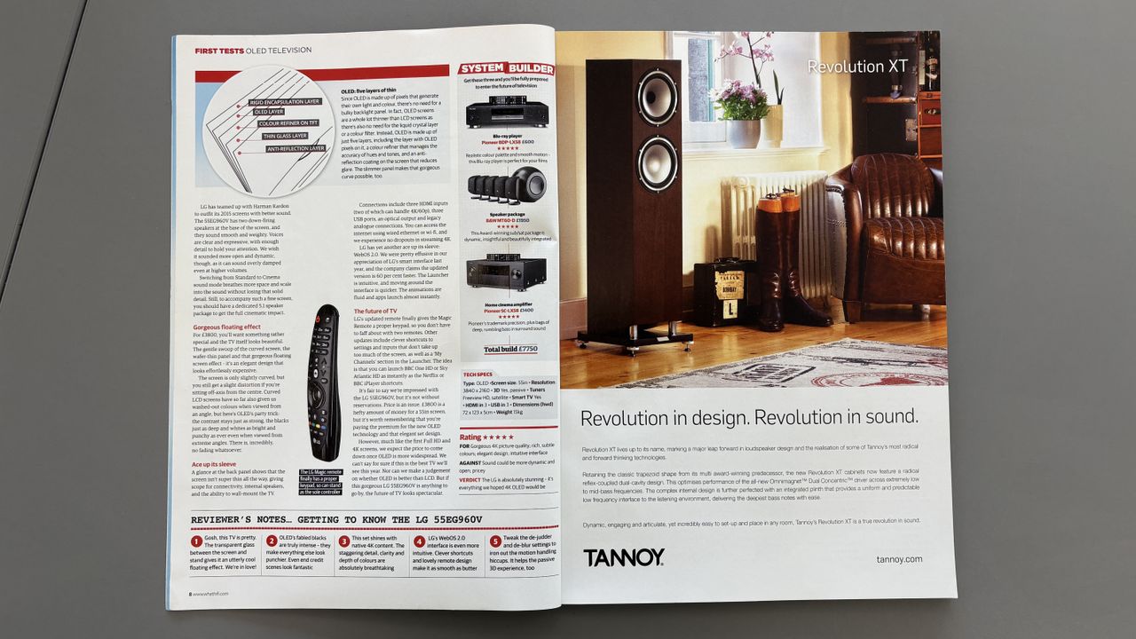 First LG 4K OLED TV tested in What Hi-Fi? May 2015 issue