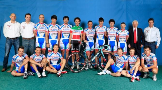 The Androni Giocatolli team in full attire ahead of 2013 season