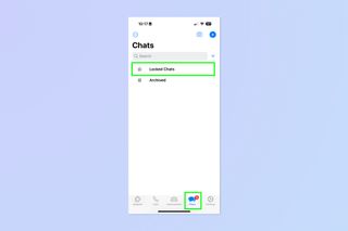 A screenshot showing how to lock individual chats on WhatsApp