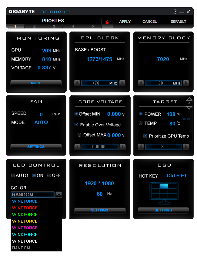 Gigabyte GeForce GTX 950 Xtreme Overclocking, Noise, Temps, Power