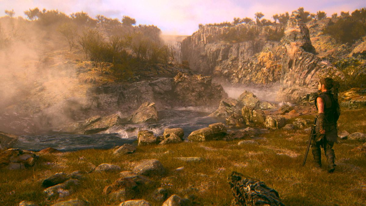 Screenshot of Senua's Saga: Hellblade II running on Xbox Series X, Windows PC, or ASUS ROG Ally.