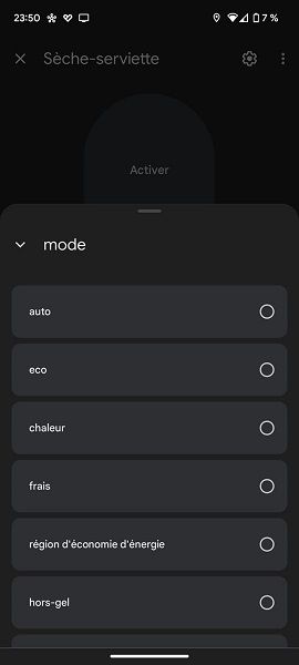 New modes for smart heaters beginning to show in the Google Home app.