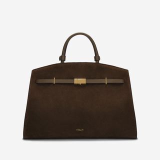 Demellier, The Hudson | Mocha Suede & Mocha Smooth