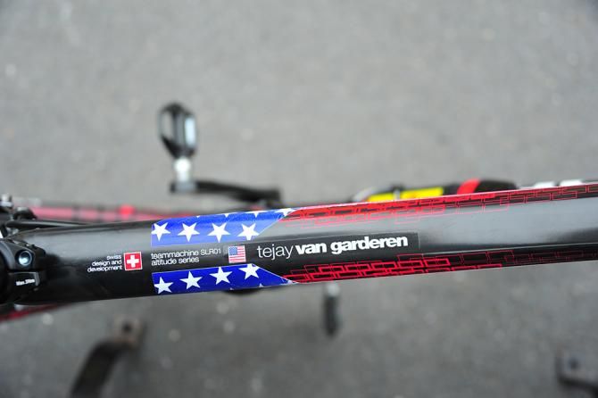 Tejay van Garderen gets the stars and stripes for his teammachine