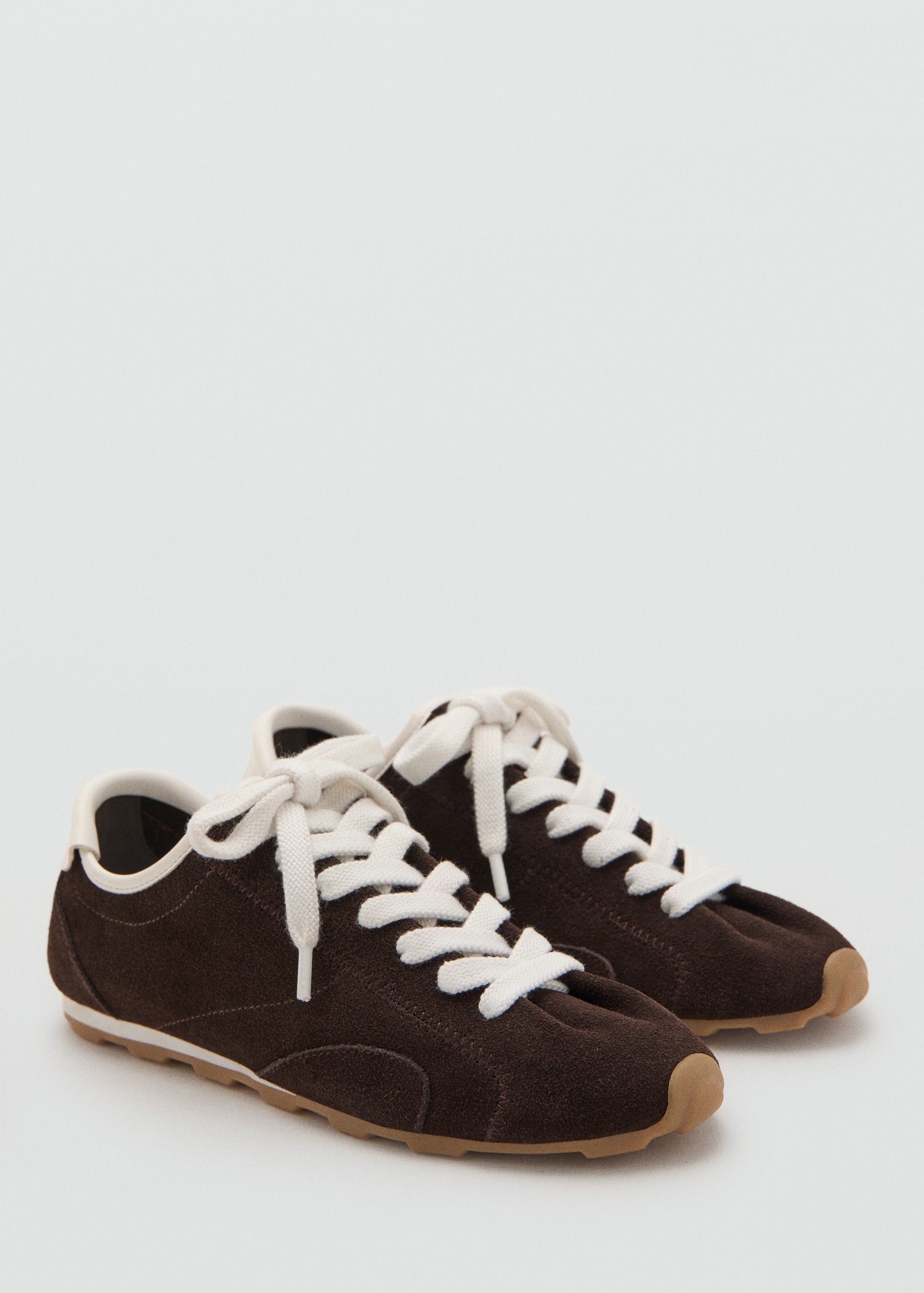 Suede Contrast Sneakers - Women | Mango Usa