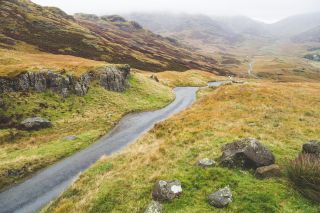 United Kingdom, England, Cumbria, Lake District, Hardknott pass