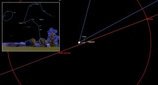 neptune kisses phi aquarii night sky september 2019