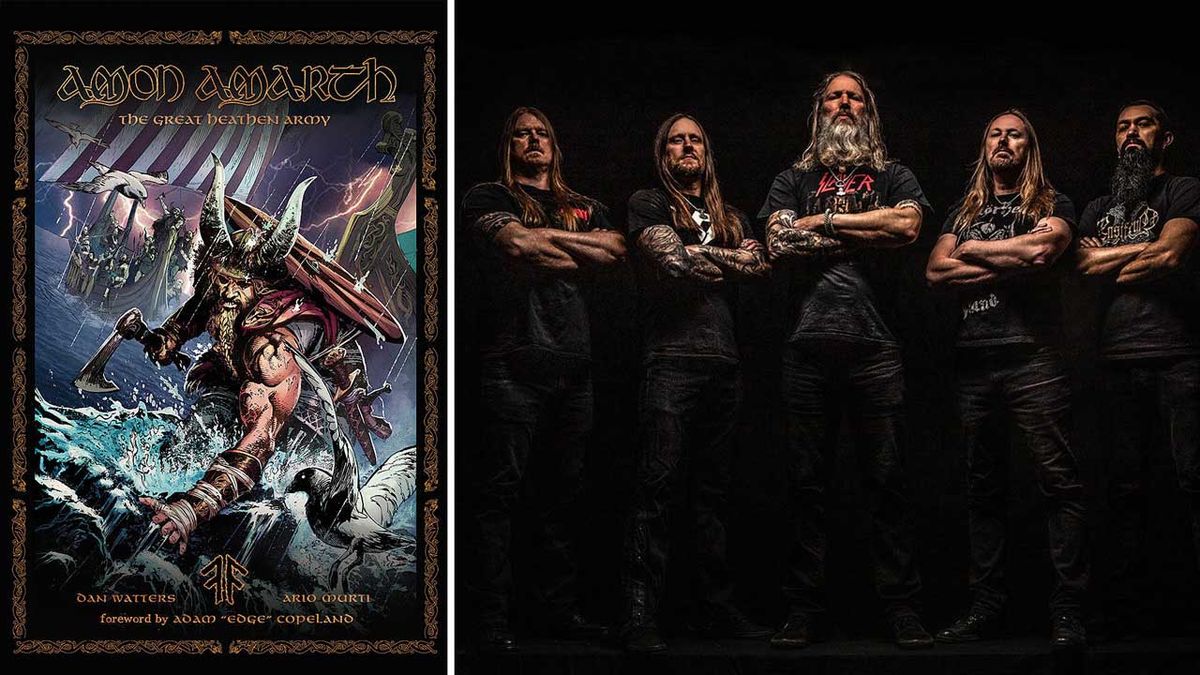 Amon Amarth comic cover and group shot