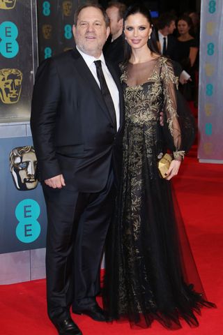 Harvey Weinstein and Georgina Chapman at the BAFTAs 2014