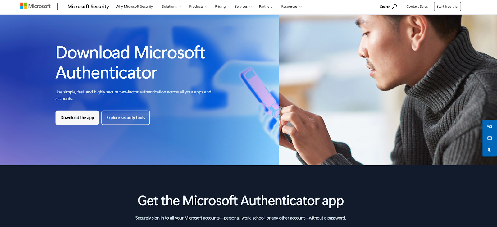 Microsoft Authenticator app