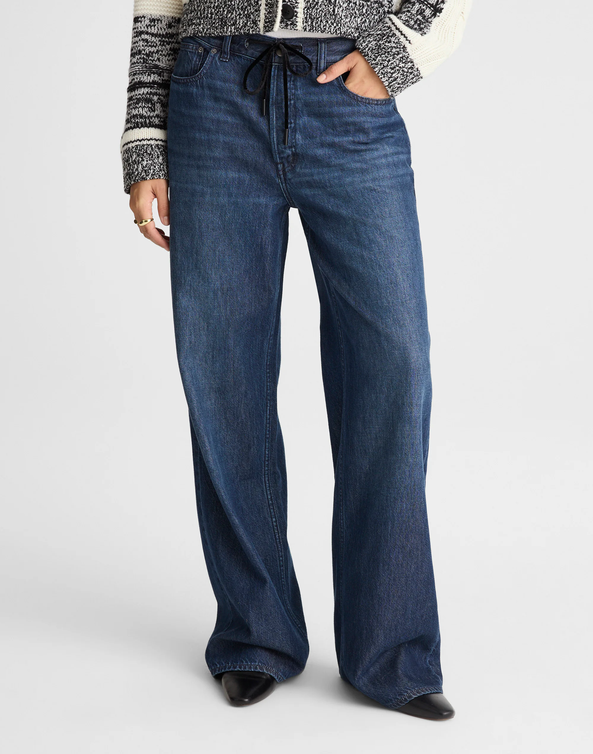 The Low-Slung Baggy Jean in Airy Denim